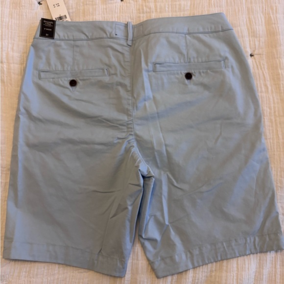 Abercrombie & Fitch Blue Flat Front Shorts - Picture 2 of 2